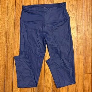 Victoria Secret Sport Purple Metallic Leggings